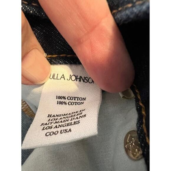 Ulla Johnson "The Genevieve" high rise, wide leg, folded cuff jean size 28 - Picture 10 of 11